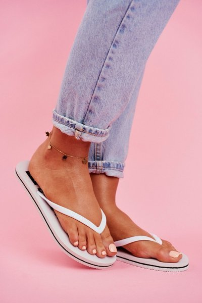 Big Star Damen Flip Flops Weiß FF274A320