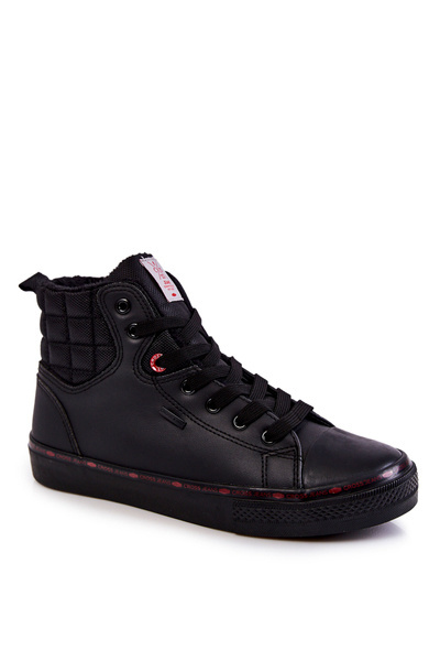Adidași pentru bărbați, blugi încrucișați izolați KK1R4054C Negru
