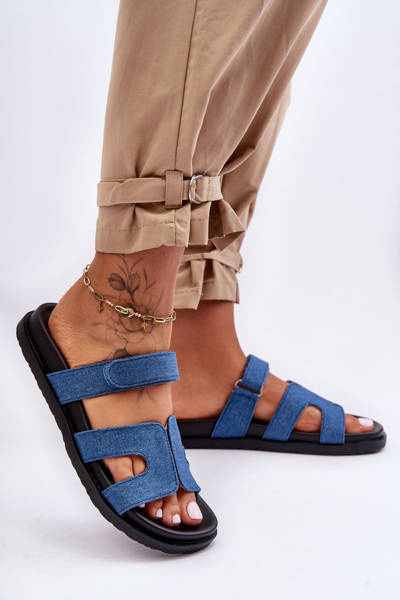 Női anyagú slip-ons sötétkék Jose