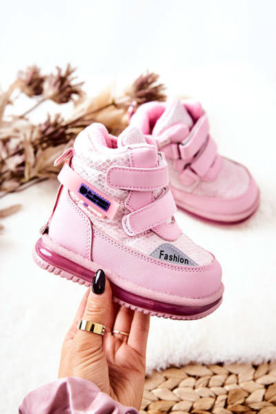 Insulated Snow Boots Zipper Pink Hesiera