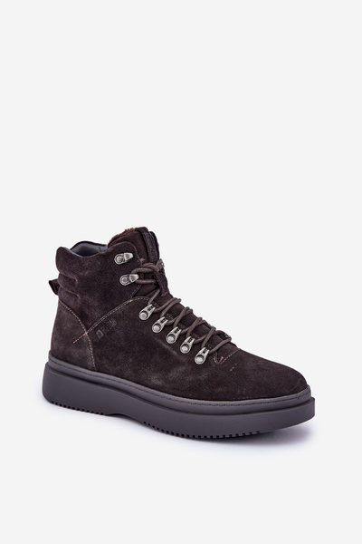 Bocanci din suede pentru bărbați izolați Big Star OO174189 maro