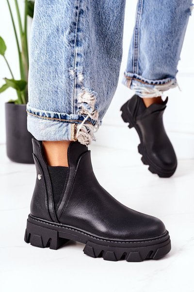 Szigetelt Chelsea Boots Black Hashtag