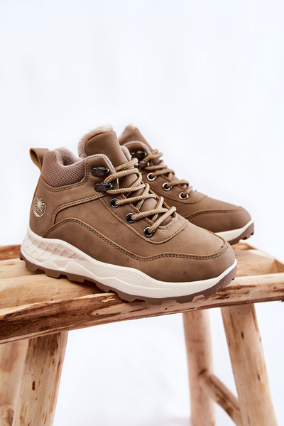 Bottes Chaudes Trappeurs Enfant Beige Otto