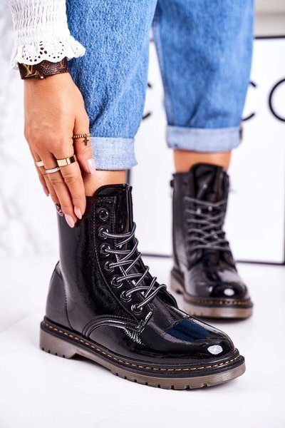 Bottes isolées pour femmes Shiny Black Thunder