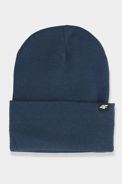 4F Men's Winter Double-Layer Hat 4FAW23ACAPM316-31S Navy