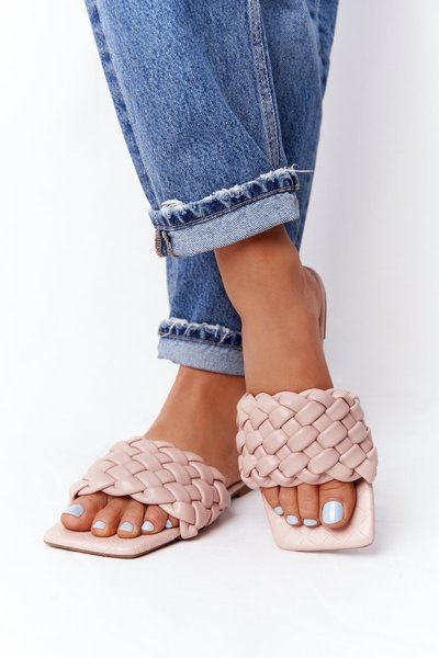 Women's Braided Slippers Beige Cheryl