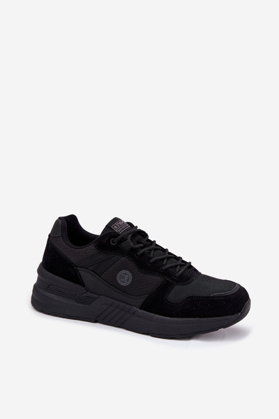 Baskets Sportives Pour Hommes Sur Plateforme Noires Hanirin