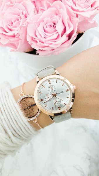 Ladies' Watch Ernest Darsi Grey Suede