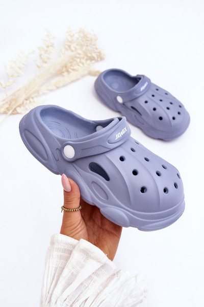 Kinder-Schaumhausschuhe Crocs Blau Cloudy