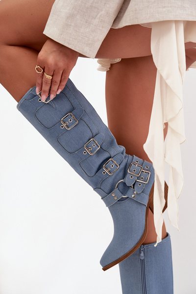 Fivelle Jean Fille Cowboy Bottes Sur Talon Avec Pinces