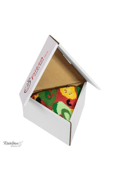 Șosete curcubeu 1 pereche șosete de pizza vegetariene