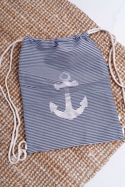 Geanta de mână bleumarin pentru femei Navy Blue Beach
