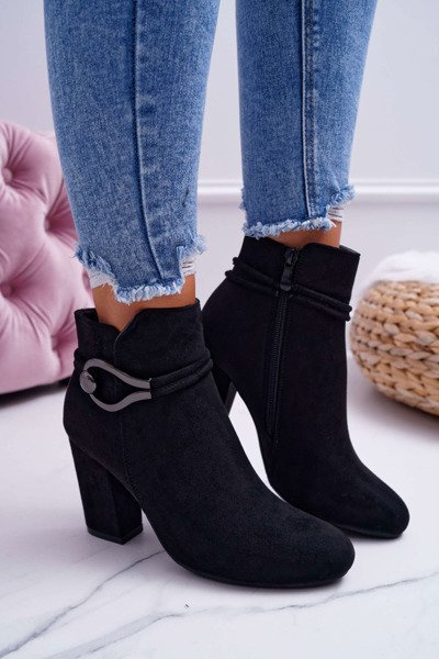 Damen Stiefel mit Absatz Tola Wildleder S.Barski