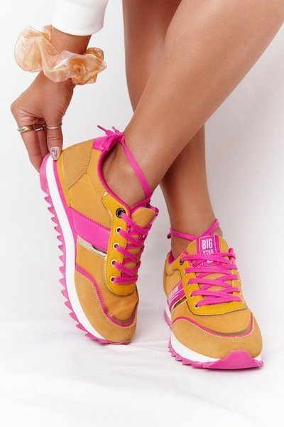 Women's Sneakers Memory Foam Big Star HH274273 Yellow