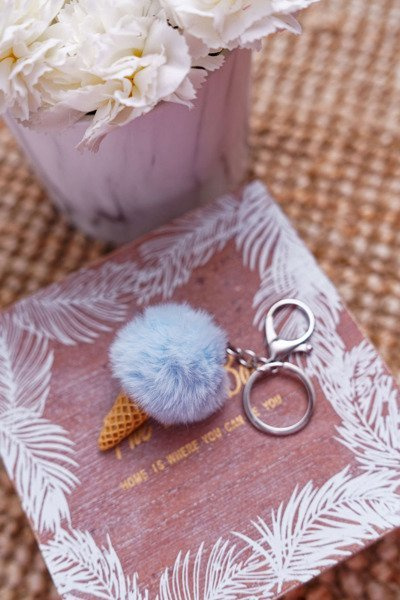 Petit porte-clés pendentif sac à main Blue Ice