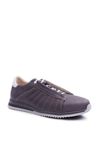 Chaussures de sport en cuir Bednarek pour hommes gris Geos