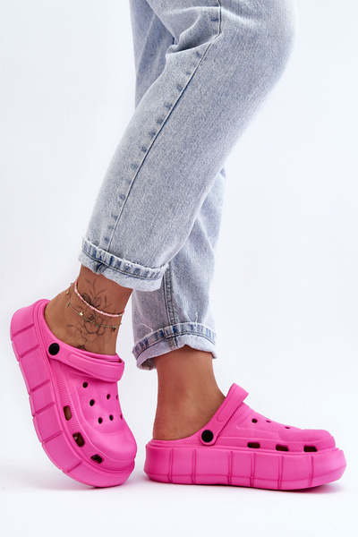 Plateforme en mousse pour femmes Crocs Fuchsia Beckett