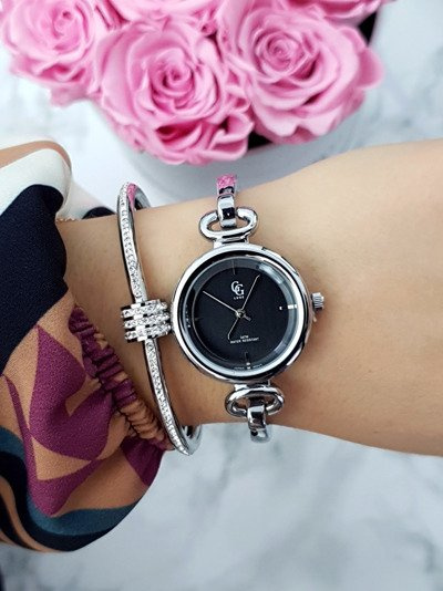 Luxe Damen-Armbanduhr in Silber Mega