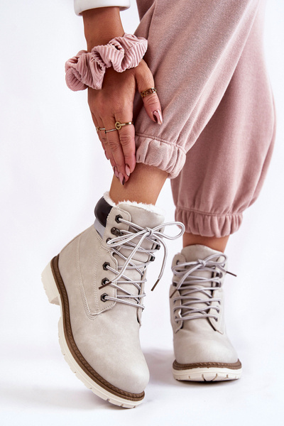 Bottes Chaudes Femme Gris Clair Lonne