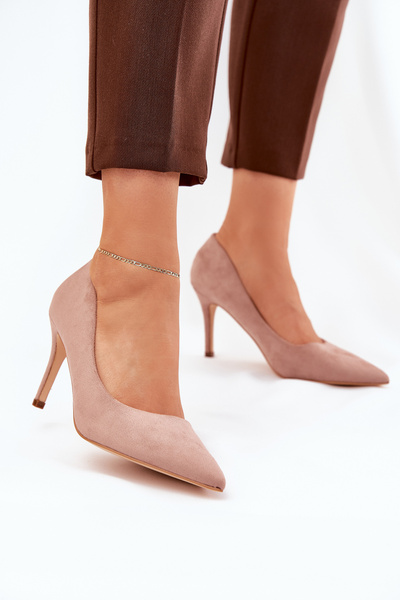 Escarpins en daim éco khaki Vannith
