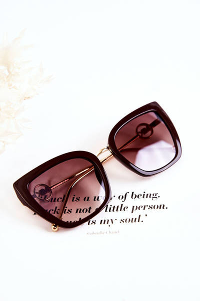 Cat-Eye-Sonnenbrille für Damen M2351 Braun