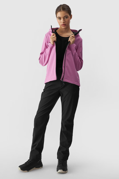 Női softshell túranadrág membrán 5000 4F Fekete 4FWAW24TFTRF0784-20S