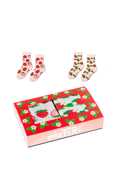 Lot de chaussettes enfant Zooxy mixTURY Biscuits aux fraises 2 paires