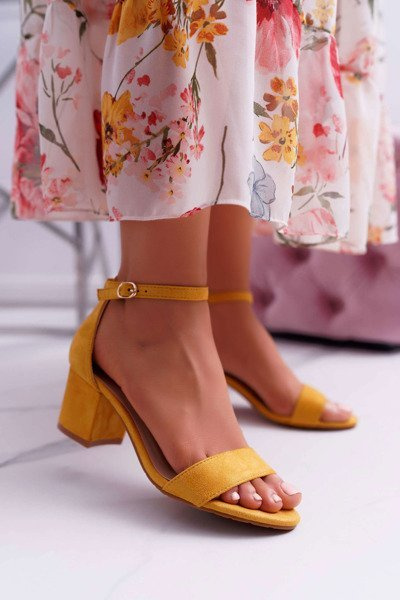 Stiletto Damen Sandalen Gelb Zephira