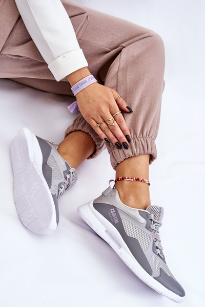 Chaussures de sport pour femmes, baskets Big Star LL274371 gris
