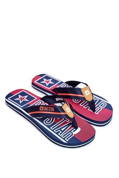 Chaussons Pour Hommes Tongs Big Star FF174471 Marine