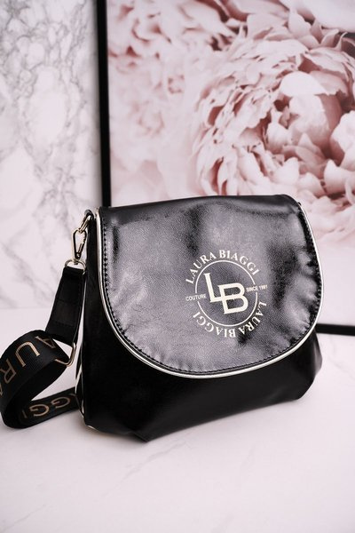 Sac Besace Femme LAURA BIAGGI Verni Noir