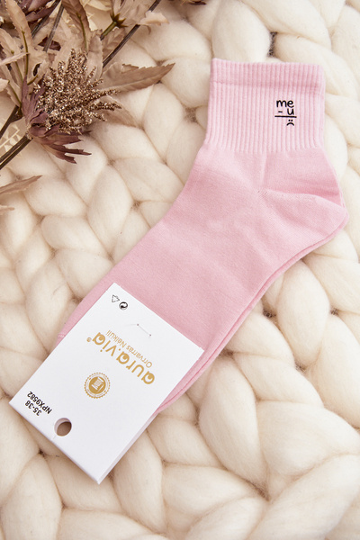 Chaussettes Coton Femme Rose