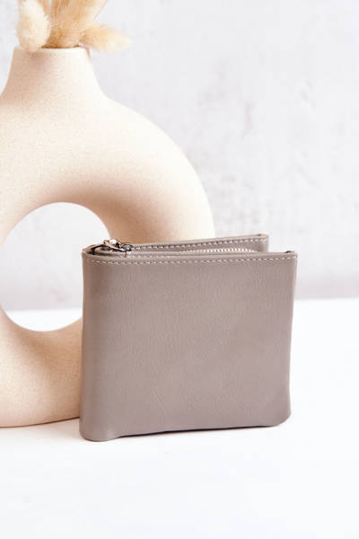 Petit Portefeuille Avec Aimant Gris Damaris