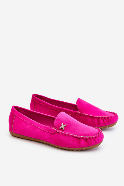 Plăcile din piele de căprioară pentru femei cu înfrumusețări Fuchsia Leah