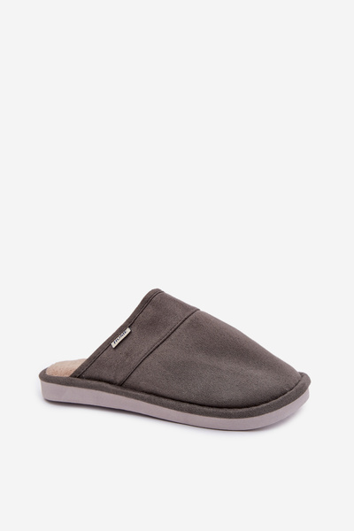 Men's slippers dark gray Selomir