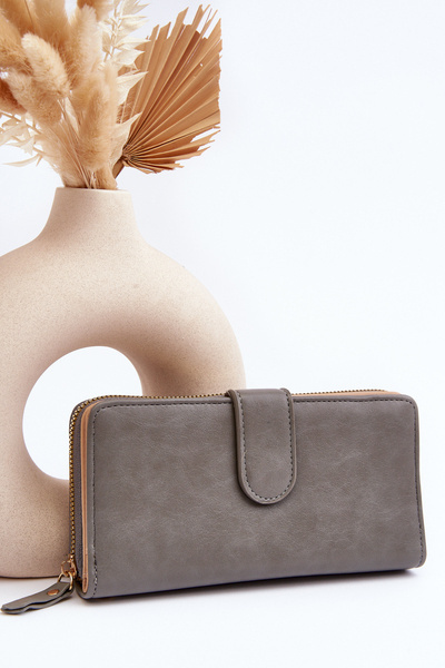 Large Women's Wallet Grey Sopheia