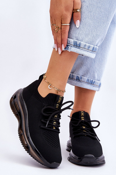 Chaussures chaussettes à enfiler pour femmes GOE JJ2N4080 Noir