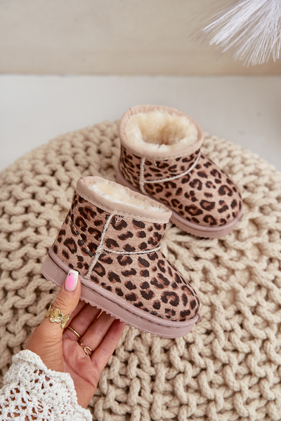 Bottes de neige enfant Botki isolées beige Nallita
