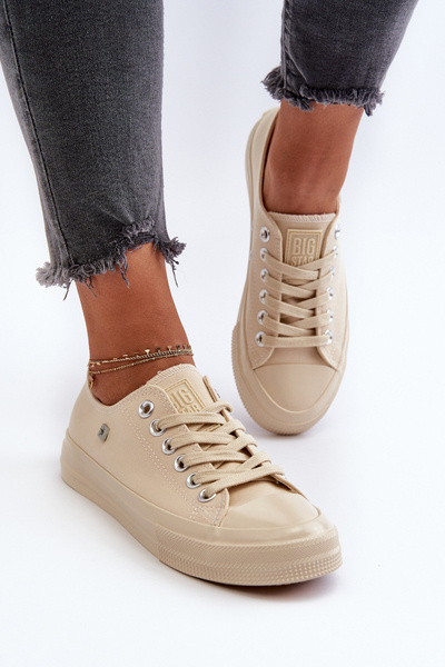 Baskets classiques pour femmes Big Star NN274286 Beige