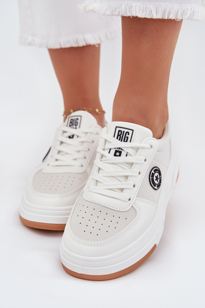 Női Platformos Sneakers Big Star RR274572 HI-POLY SYSTEM Fehér