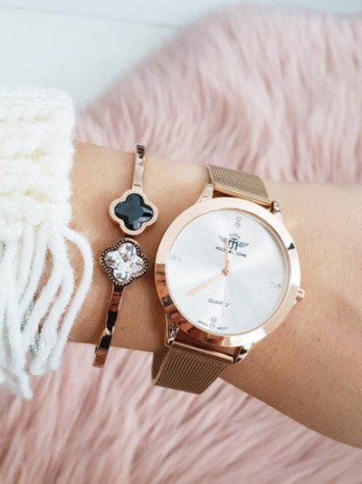 Montre Michael John Ferri pour femme, or rose