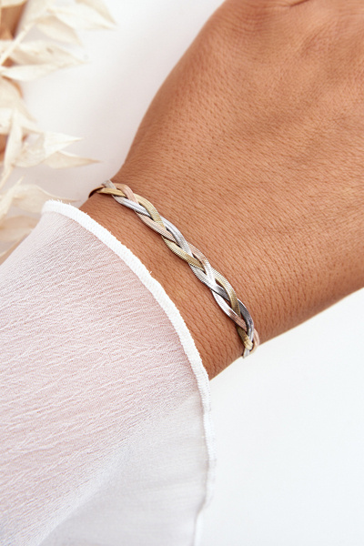 Elegantes geflochtenes Schlangenarmband Mehrfarben