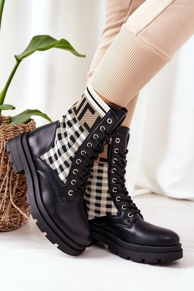 Schwarz Love Story Flexible Stoff Walker
