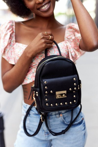 Sac à dos en cuir pour femme NOBO K4110 Czarny