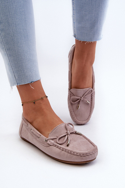 Mocassins Femme Daim Violet Si Passione