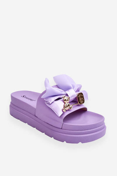 Papucs masnival és mackóval Violet Suzy