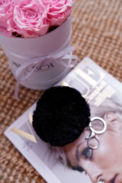 Didelis raktų pakabukas, juodas rankinės pakabukas