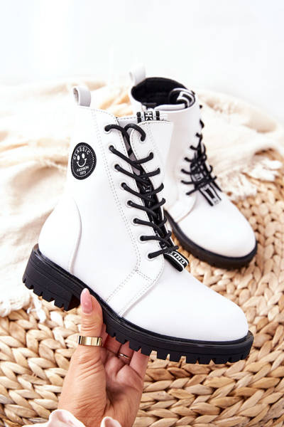 Cizme de încălzire pentru copii Muncitori White Rosalie