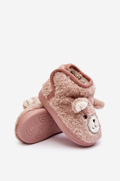 Meleg gyerek papucs Pink Eberra macival