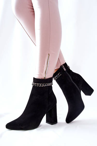 Bottes hautes en cuir Laura Messi Noir 2203